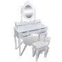 Dressing table with mirror and stool 7 drawers white by vidaXL, Bedroom Dressers - Ref: Foro24-241002, Price: 264,41 €, Disco...
