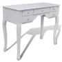 Tocador con espejo y taburete 7 cajones blanco de vidaXL, Tocadores para dormitorios - Ref: Foro24-241002, Precio: 259,90 €, ...