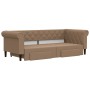 Sofá cama nido con cajones cuero sintético cappuccino 90x200 cm de vidaXL, Camas y somieres - Ref: Foro24-3197734, Precio: 31...