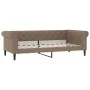 Ausziehbares Schlafsofa mit Schubladen, Cappuccino-Kunstleder, 90 x 200 cm von vidaXL, Betten und Lattenroste - Ref: Foro24-3...