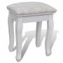 Dressing table with mirror and stool 7 drawers white by vidaXL, Bedroom Dressers - Ref: Foro24-241002, Price: 258,53 €, Disco...