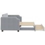 Sofá cama nido con cajones tela gris claro 80x200 cm de vidaXL, Camas y somieres - Ref: Foro24-3197665, Precio: 289,26 €, Des...