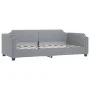Trundle sofa bed with drawers light gray fabric 80x200 cm by vidaXL, Beds and slatted bases - Ref: Foro24-3197665, Price: 289...