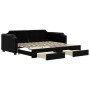Sofá cama nido con cajones tela negro 80x200 cm de vidaXL, Camas y somieres - Ref: Foro24-3197667, Precio: 296,74 €, Descuent...