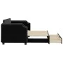 Trundle sofa bed with drawers black fabric 80x200 cm by vidaXL, Beds and slatted bases - Ref: Foro24-3197667, Price: 292,61 €...