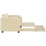 Sofá cama nido con cajones tela color crema 80x200 cm de vidaXL, Camas y somieres - Ref: Foro24-3197669, Precio: 295,74 €, De...
