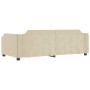 Sofá cama nido con cajones tela color crema 80x200 cm de vidaXL, Camas y somieres - Ref: Foro24-3197669, Precio: 295,74 €, De...