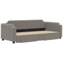 Trundle sofa bed with drawers taupe gray fabric 80x200 cm by vidaXL, Beds and slatted bases - Ref: Foro24-3197668, Price: 295...