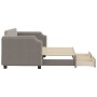 Ausziehbares Schlafsofa mit Schubladen, taupegrauer Stoff, 80 x 200 cm von vidaXL, Betten und Lattenroste - Ref: Foro24-31976...