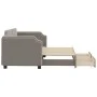 Sofá cama nido con cajones tela gris taupe 80x200 cm de vidaXL, Camas y somieres - Ref: Foro24-3197668, Precio: 291,46 €, Des...