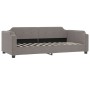 Trundle sofa bed with drawers taupe gray fabric 80x200 cm by vidaXL, Beds and slatted bases - Ref: Foro24-3197668, Price: 295...