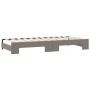 Trundle sofa bed with drawers taupe gray fabric 80x200 cm by vidaXL, Beds and slatted bases - Ref: Foro24-3197668, Price: 295...