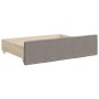 Trundle sofa bed with drawers taupe gray fabric 80x200 cm by vidaXL, Beds and slatted bases - Ref: Foro24-3197668, Price: 295...
