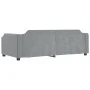 Trundle sofa bed with drawers light gray fabric 90x200 cm by vidaXL, Beds and slatted bases - Ref: Foro24-3197670, Price: 297...