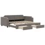 Trundle sofa bed with drawers taupe gray fabric 90x200 cm by vidaXL, Beds and slatted bases - Ref: Foro24-3197673, Price: 296...