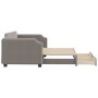 Sofá cama nido con cajones tela gris taupe 90x200 cm de vidaXL, Camas y somieres - Ref: Foro24-3197673, Precio: 296,28 €, Des...