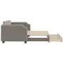 Trundle sofa bed with drawers taupe gray fabric 90x200 cm by vidaXL, Beds and slatted bases - Ref: Foro24-3197673, Price: 296...