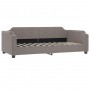 Sofá cama nido con cajones tela gris taupe 90x200 cm de vidaXL, Camas y somieres - Ref: Foro24-3197673, Precio: 296,28 €, Des...