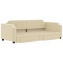 Sofá cama nido con cajones tela color crema 90x200 cm de vidaXL, Camas y somieres - Ref: Foro24-3197674, Precio: 299,26 €, De...