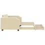 Sofá cama nido con cajones tela color crema 90x200 cm de vidaXL, Camas y somieres - Ref: Foro24-3197674, Precio: 299,78 €, De...