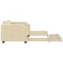 Sofá cama nido con cajones tela color crema 90x200 cm de vidaXL, Camas y somieres - Ref: Foro24-3197674, Precio: 299,26 €, De...