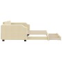 Sofá cama nido con cajones tela color crema 100x200 cm de vidaXL, Camas y somieres - Ref: Foro24-3197679, Precio: 306,07 €, D...