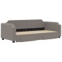 Trundle sofa bed with drawers taupe gray fabric 100x200 cm by vidaXL, Beds and slatted bases - Ref: Foro24-3197678, Price: 31...
