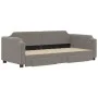 Trundle sofa bed with drawers taupe gray fabric 100x200 cm by vidaXL, Beds and slatted bases - Ref: Foro24-3197678, Price: 30...