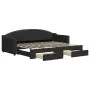Sofá cama nido con cajones tela negro 80x200 cm de vidaXL, Camas y somieres - Ref: Foro24-3197563, Precio: 287,46 €, Descuent...