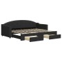 Sofá cama nido con cajones tela negro 80x200 cm de vidaXL, Camas y somieres - Ref: Foro24-3197563, Precio: 291,56 €, Descuent...