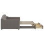 Sofá cama nido con cajones tela gris taupe 90x200 cm de vidaXL, Camas y somieres - Ref: Foro24-3197569, Precio: 293,30 €, Des...