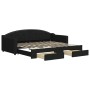 Sofá cama nido con cajones tela negro 90x200 cm de vidaXL, Camas y somieres - Ref: Foro24-3197568, Precio: 299,37 €, Descuent...