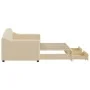 Trundle sofa bed with drawers cream fabric 80x200 cm by vidaXL, Beds and slatted bases - Ref: Foro24-3197565, Price: 288,59 €...