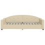 Ausziehbares Schlafsofa mit Schubladen, cremefarbener Stoff, 80 x 200 cm von vidaXL, Betten und Lattenroste - Ref: Foro24-319...
