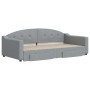 Sofá cama nido con cajones tela gris claro 100x200 cm de vidaXL, Camas y somieres - Ref: Foro24-3197571, Precio: 308,38 €