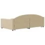 Trundle sofa bed with drawers cream fabric 100x200 cm by vidaXL, Beds and slatted bases - Ref: Foro24-3197575, Price: 302,45 ...