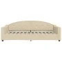 Trundle sofa bed with drawers cream fabric 100x200 cm by vidaXL, Beds and slatted bases - Ref: Foro24-3197575, Price: 302,45 ...