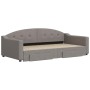 Sofá cama nido con cajones tela gris taupe 100x200 cm de vidaXL, Camas y somieres - Ref: Foro24-3197574, Precio: 309,16 €, De...