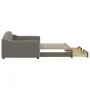 Sofá cama nido con cajones tela gris taupe 100x200 cm de vidaXL, Camas y somieres - Ref: Foro24-3197574, Precio: 304,69 €, De...