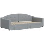 Trundle sofa bed with drawers light gray fabric 90x190 cm by vidaXL, Beds and slatted bases - Ref: Foro24-3197576, Price: 287...