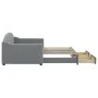 Sofá cama nido con cajones tela gris claro 90x190 cm de vidaXL, Camas y somieres - Ref: Foro24-3197576, Precio: 283,81 €, Des...