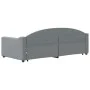 Trundle sofa bed with drawers light gray fabric 90x190 cm by vidaXL, Beds and slatted bases - Ref: Foro24-3197576, Price: 283...