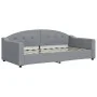 Trundle sofa bed with drawers light gray fabric 90x190 cm by vidaXL, Beds and slatted bases - Ref: Foro24-3197576, Price: 283...