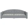 Trundle sofa bed with drawers light gray fabric 90x190 cm by vidaXL, Beds and slatted bases - Ref: Foro24-3197576, Price: 283...