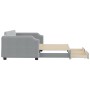 Sofá cama nido con cajones tela gris claro 100x200 cm de vidaXL, Camas y somieres - Ref: Foro24-3197675, Precio: 307,30 €, De...