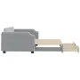 Trundle sofa bed with drawers light gray fabric 100x200 cm by vidaXL, Beds and slatted bases - Ref: Foro24-3197675, Price: 30...