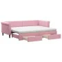 Sofá cama nido con cajones terciopelo rosa 80x200 cm de vidaXL, Camas y somieres - Ref: Foro24-3197839, Precio: 457,76 €, Des...