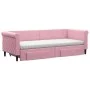 Sofá cama nido con cajones terciopelo rosa 80x200 cm de vidaXL, Camas y somieres - Ref: Foro24-3197839, Precio: 457,76 €, Des...