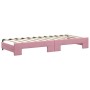 Ausziehbares Schlafsofa mit rosa Samtschubladen 80x200 cm von vidaXL, Betten und Lattenroste - Ref: Foro24-3197839, Preis: 46...
