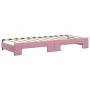 Sofá cama nido con cajones terciopelo rosa 80x200 cm de vidaXL, Camas y somieres - Ref: Foro24-3197839, Precio: 457,76 €, Des...